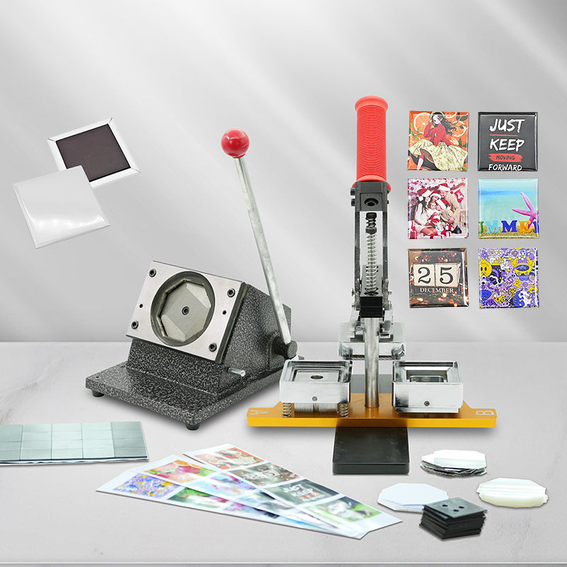 50x50mm(2x2 Inches) DIY Badge Making Machine with Manual Paper Cutter Kit
