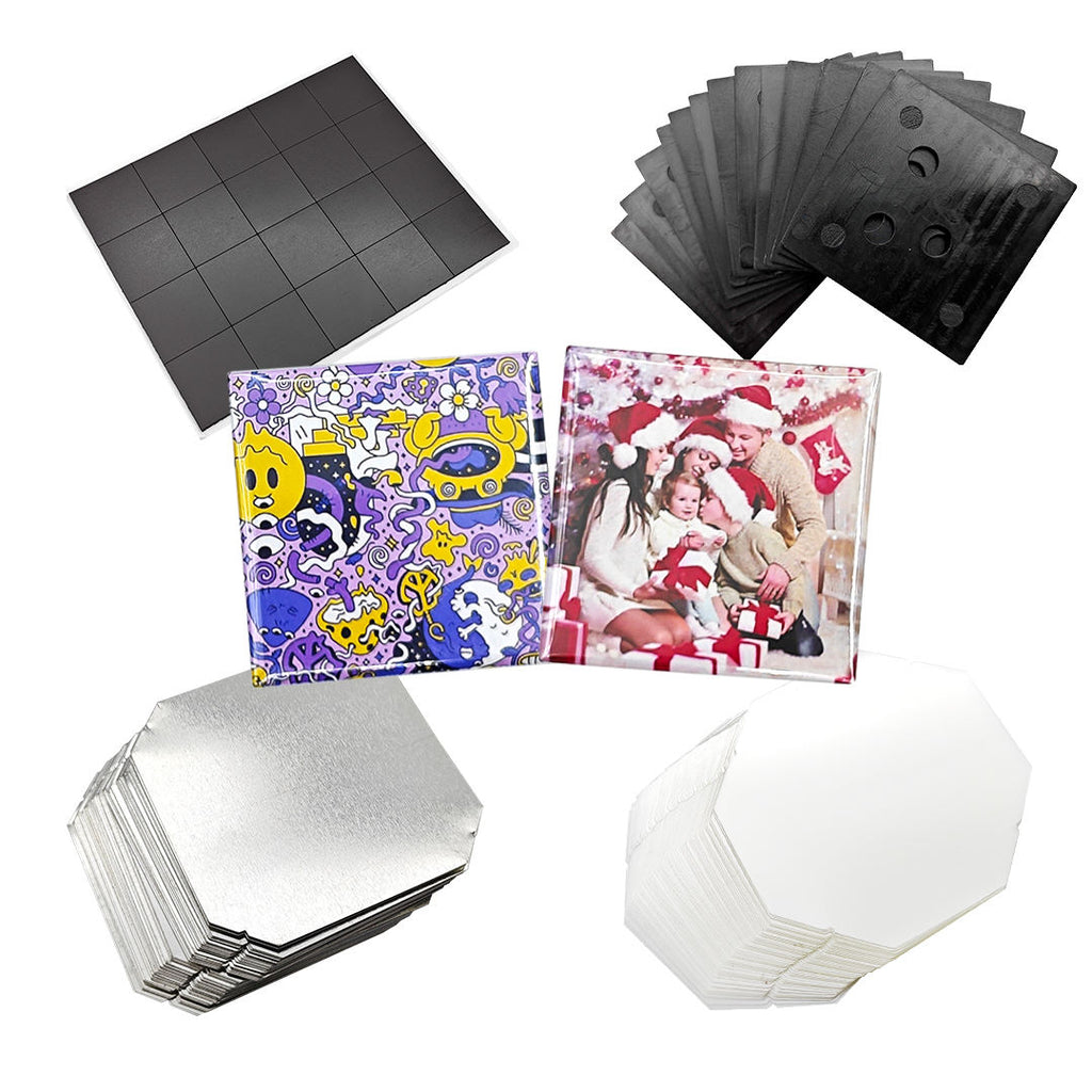50x50mm (2x2 inch) DIY Square Fridge Magnet Materials (Consumables)