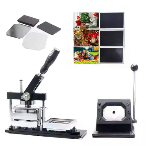 80x53mm DIY Badge Making Machine with Manual Paper Cutter Kit